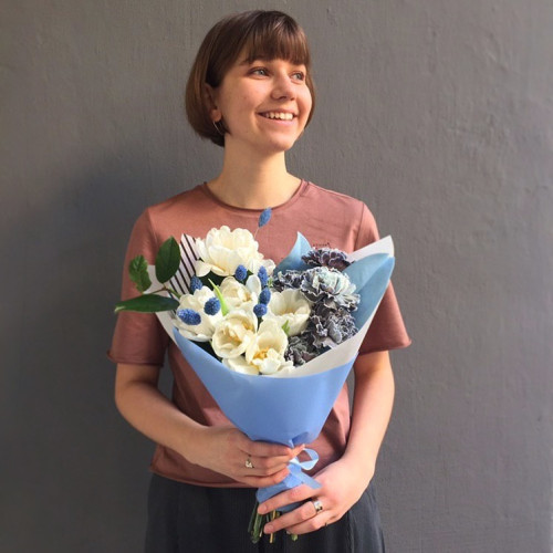 Букет «Синьо-біле небо»