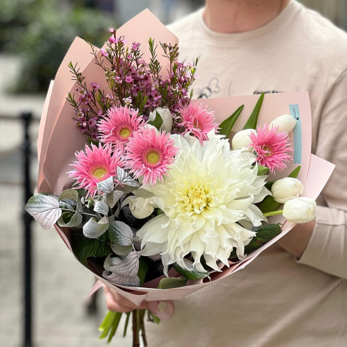Букет «Рожевий салют»