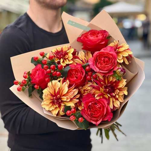 Букет «Багряний настрій»