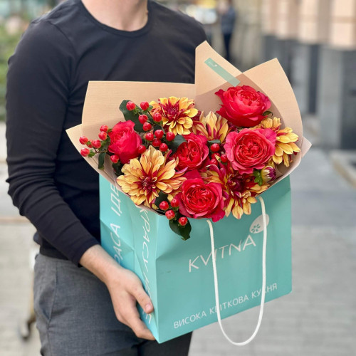 Букет «Багряний настрій»