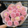 Мікс із 15 рожевих жоржин «Зефірні обійми»