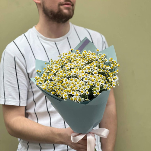 31 танацетум у букеті «Теплі спогади»