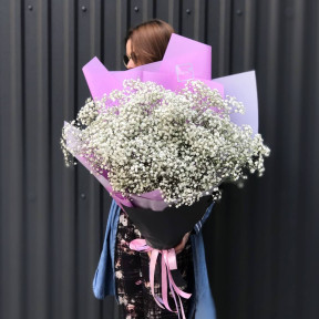 25 гілок білої гіпсофіли - букет з білої гіпсофіли