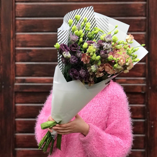 15 гілок міксу преміальних сортів Еустоми