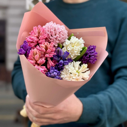 Мікс із кольорових гіацинтів «Запашний комплімент»