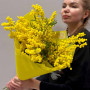 Букет із пухнастої італійської мімози «Перше сонечко»