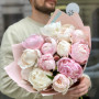 Mix of 13 peonies of delicate shades «Fragrance of May»