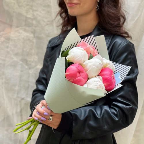 Mix of 7 peonies «Sweet peonies»