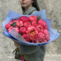 Букет з 15 коралових піонів Coral Charm