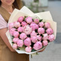 29 Sarah Bernhardt peonies in a bouquet «Petal kisses»