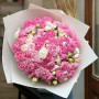 101 peonies in a bouquet «Pink dream»