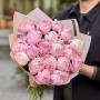19 пионов в букете «Сладкая вата»