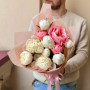 Bouquet of 11 peonies «Sweet Ice cream»