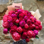 Bouquet of 51 peonies «Crimson Temptation»