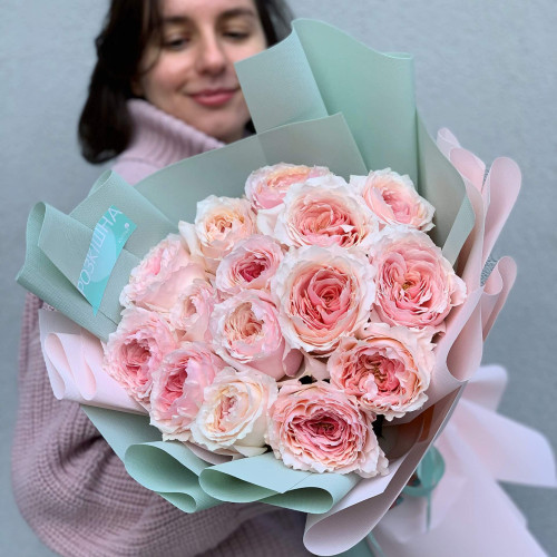 15 піоновидних японських троянд «Tsumugi»