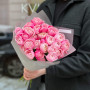 7 Silva spray peony roses in a bouquet «Ruddy Silva»