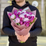 Lilac mix of classic and peony-shaped tulips «Lavender Dawn»