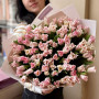 101 тюльпан у букеті «Ніжний поцілунок»