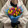 Мікс із 27 яскравих тюльпанів «Кольорове диво»