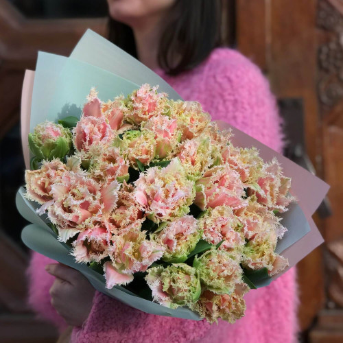 25 мереживних тюльпанів «Queensland»