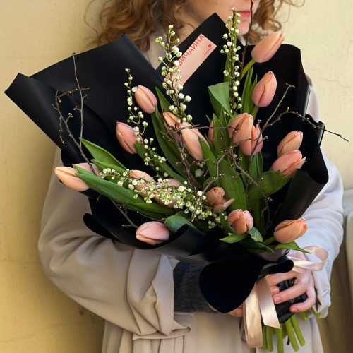 Букет «Тюльпановая жемчужина»