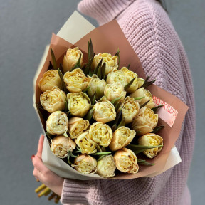 25 тюльпанів «Caramel» від Vip Roses