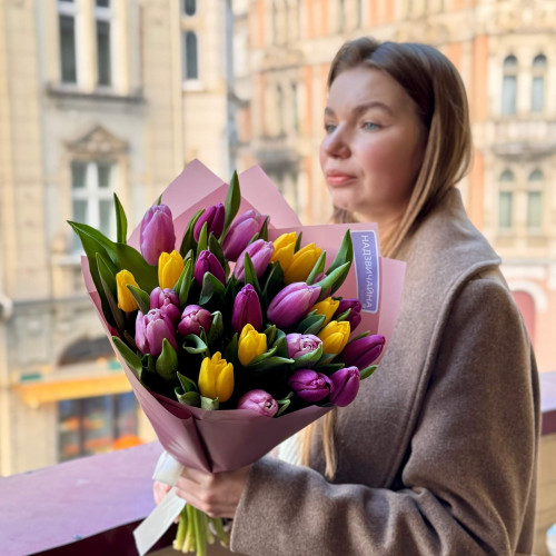 Весняний мікс класичних тюльпанів «Сніг зійшов»