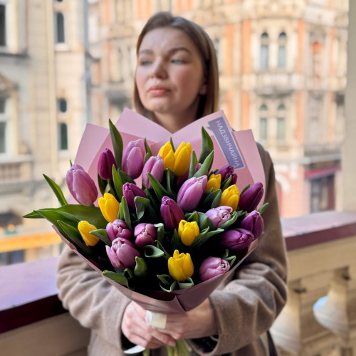 Весняний мікс класичних тюльпанів «Сніг зійшов»