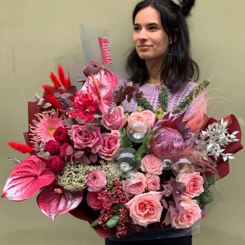 Букет «Румянец влюбленных»