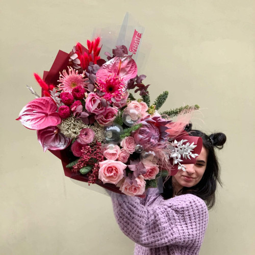 Букет «Румянец влюбленных»