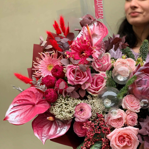 Букет «Румянец влюбленных»