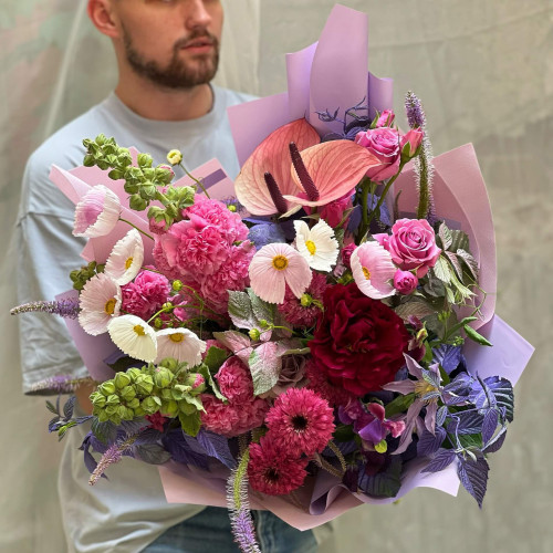 Букет «Малинове літо»