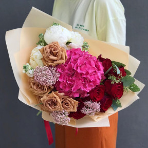 Букет «Малинові вершки»