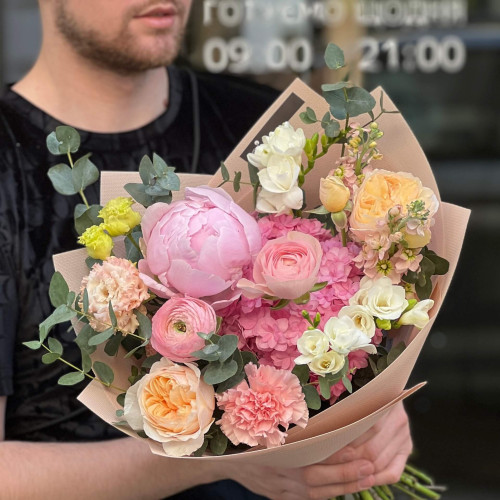 Акварельний букет «Літній аромат»