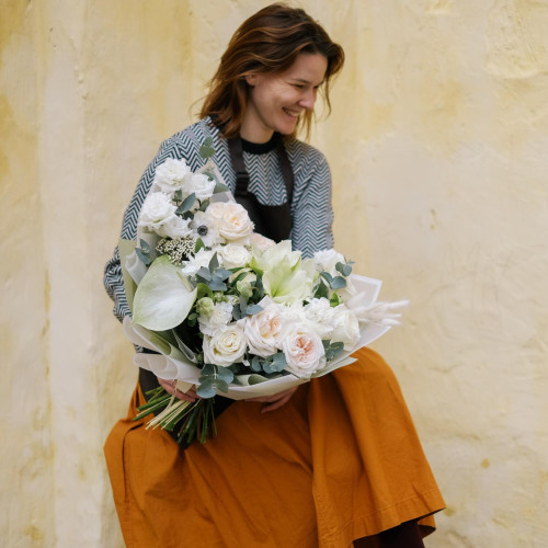 Білий букет «Морозний світанок»