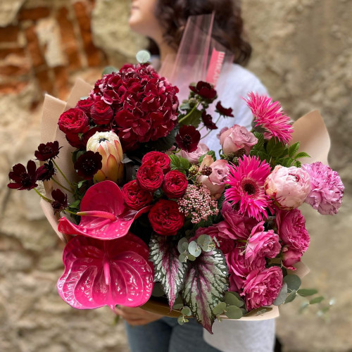 Bouquet «Chocolate with strawberry»