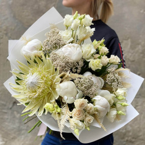 Білий букет «Повітряна легкість»