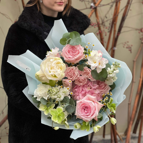 Нежный кружевной букет «Тёплые воспоминания»