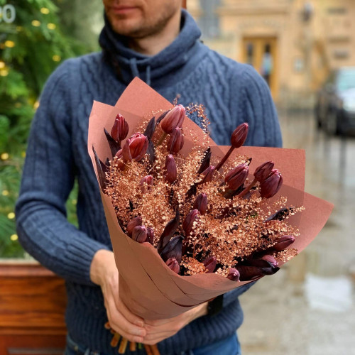 Букет «Брауні з золотком»