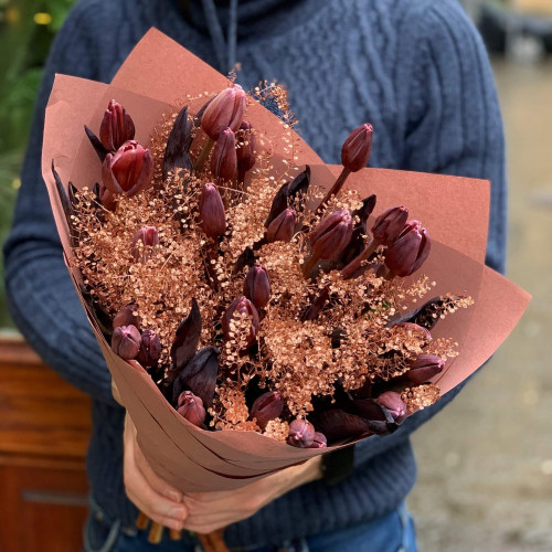 Букет «Брауні з золотком»