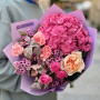 Рожевий букет «Солодкий дарунок»