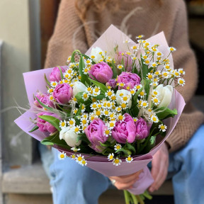 Букет «Привіт, тюльпашки!»