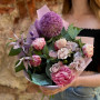 Літній букет у бузкових відтінках «Рожево-фіолетовий настрій»
