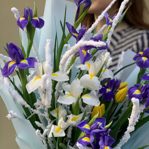 Букет «Цветы в снегу»