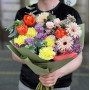 Яскравий кольоровий букет «Весняний вітраж»