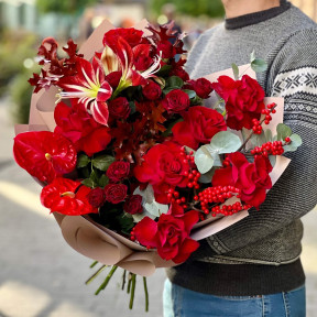 Букет «Рубінова осінь»