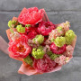 Яскравий букет з півоніями Coral Charm «Кораловий блиск»