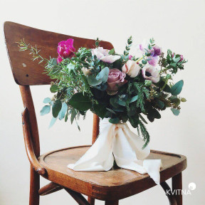 Весільний букет з анемонами