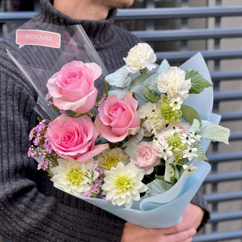 Букет «Розовый опал»