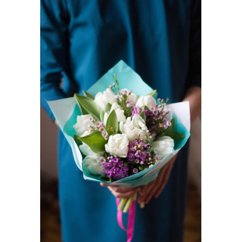 Букет з гіацинтами